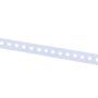 Tvirtinimo juosta, perforuota, 12 x 0.7 mm, 3 m, balta
