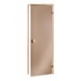 Saunos durys ANDRES ECO 70x190cm, pušis, bronzinis stiklas