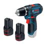 Akumuliatorinis gręžtuvas Bosch GSR 12V-15 2x2.0Ah