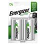 Įkraunami elementai Energizer D 2500 mAh, 2 vnt.
