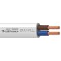 Kabelis Lietkabelis BVV-PLL, 2 x 2,5 mm², baltas, 25 m