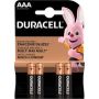  Elementai Duracell, AAA/LR03, 1.5V, 4 vnt.