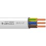 Kabelis Lietkabelis BVV-P, 3 x 2,5 mm², baltas, 25 m