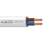 Kabelis Lietkabelis BVV-PL, 2 x 1,5 mm², baltas, 25 m