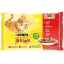 Konservai katėms "FRISKIES®" su mėsa rinkinys 85 g x 4 vnt.