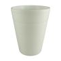 Vazonas Domoletti T-82E-222-13, keramika, Ø 13 cm, baltas