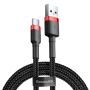 Laidas BASEUS USB TypeA M, USB TypeC M, 1m juodas CATKLF-B91