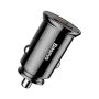 Įkroviklis auto USB 2.0 -USB-C 30W,black