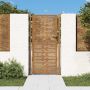 Sodo vartai, 100x200 cm, Corten plienas, kvadratinis dizainas