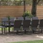 Sodo valgomojo komplektas 15 pcs Juoda Plienas