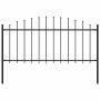 Lauko tvora su iečių viršug., juoda, (0,5-0,75)x1,7m, plienas