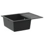 Kriauklė Juoda 620 x 500 mm 80% Kvarcas ir 20% Derva