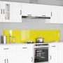 Virtuvės užpakalinė plokštė 2 pcs Geltona 110 x 40 cm
