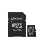 Kingston Canvas Select Plus | 128 GB | microSD | Flash memory class Class 10, UHS-I, U1/U3, video class 10/30, A1