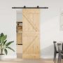 Slankios durys NARVIK 70 x 210 cm (152,5 cm) Natūrali ir juoda