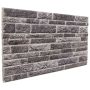 Sienų plokštės 10 pcs Antracito 100 x 50 cm EPS putos