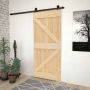 Slankios durys Natūrali ir juoda 80 x 210 cm
