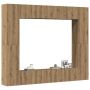 8 dalių sieninis televizoriaus spintelės komplektas Artisan Oak