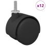 Ratukas 12 pcs Juodas ir sidabrinis 40,1 x 40,1 x 37,8 mm