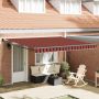 Automatinė ištraukiama markizė, oranžinė ir ruda, 4x3m