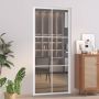 us durys, baltos, 93x201,5cm, ESG stiklas ir aliuminis