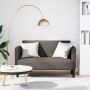 Dvivietė sofa, šviesiai pilka, 109 cm, velvetas, audinys
