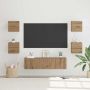 TV spintelių komplektas 6 pcs Amatininkų ąžuolas