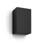 Philips Hue WCA Resonate Outdoor Wall Lantern, Black | 8 W | 2000-6500 Hue White Colour Ambiance