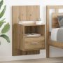 Šalia lovos spintelė 2 pcs Amatininkų ąžuolas 50 x 32.5 x 80cm