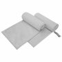 Sportiniai rankšluosčiai 2 pcs Pilka 200 x 100 cm