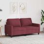 Dvivietė sofa, raudonojo vyno spalvos, 140cm, audinys