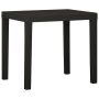 Sodo stalas, antracito spalvos, 79x65x72cm, plastikas