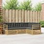 Lauko sofos komplektas 4 pcs Balta ir antracito