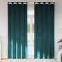 Užtemdymo užuolaidos 2 pcs Tamsiai žalia 140 x 225 cm Aksomas