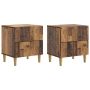 Šalia lovos spintelė 2 pcs Sendintos medienos 43 x 34,5 x 48 cm
