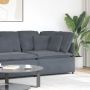 Modulinė kampinė sofa su pagalvėlėmis, tamsiai pilka, 100 cm
