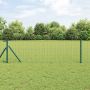 Tvora su stulpais Žalia 0,4 x 10 m Plienas ir PVC