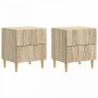Naktinis staliukas 2 pcs Sonoma ąžuolas 43 x 34,5 x 48 cm