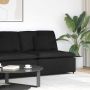 Modulinė sofa su pagalvėlėmis, juoda, 100 cm