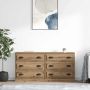 Šoninės lentynos 2 pcs Amatininkų ąžuolas 70 x 35,5 x 67,5 cm