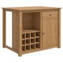 Virtuvės vežimėlis PANAMA 2 pcs Medaus vaškas 112 x 77 x 90 cm