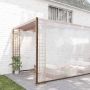 Tent su kilpom Skaidrus 8 x 12 m Polietilenas
