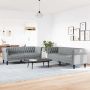 Svetainės sofa 2 pcs Šviesiai pilka audinys