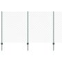 Tvora su stulpais Žalia 1,4 x 10 m Plienas ir PVC