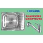 IŠPARDAVIMAS! Nerūdijančio plieno plautuvė 927 kairė/dešinė uždedama su sifonu DOVANA maišytuvas virtuvinis A2210