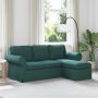 Sofa Tamsiai žalia 215 x 138 x 80 cm audinys