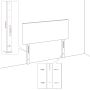 LED galvūgalis Juoda 200 cm Dirbtinė oda