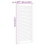 Spintelės durys su durimis 4 pcs Natūrali 110 x 2 x 49,5 cm