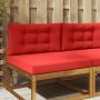 Lauko sofa pagalvėlė 2 pcs Raudona Poliesteris