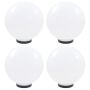 LED lempos, rutulio formos, 4vnt., sferinės, 30cm, PMMA